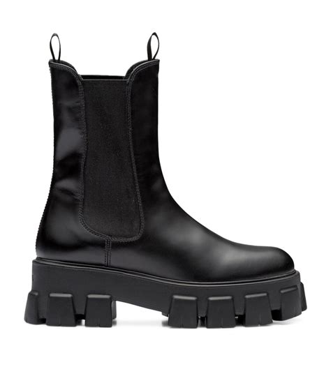 prada 12 boots cap toe|Prada leather ankle boots.